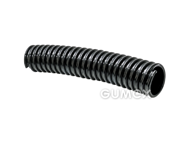 Kabelschutz XF, 12/16,5mm, IP65, PVC mit PVC-Spirale, -5°C/+60°C, schwarz, 